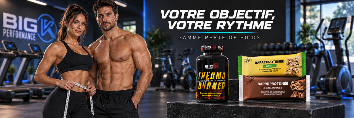 Gamme perte de poids Big K Performance — Thermo Burner et barres protéinées